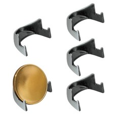 Coin Display Stands, 5Pcs Mini Coin Easel Presentation Holder, Dark Silver