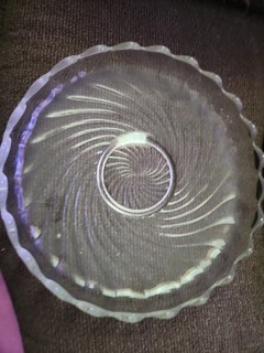 Vintage FOSTORIA COLONY Swirl Torte PLATE PLATTER Glass 12”