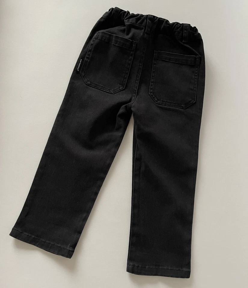 Pantalones elásticos de algodón negro Marimekko para niños talla 92/2 años buen estado Foto 2 de 4