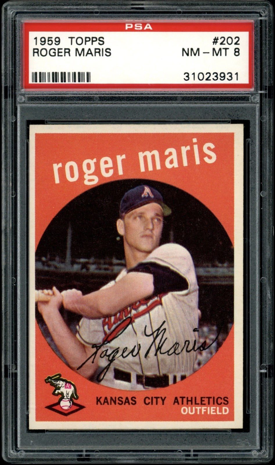 1959 Topps Roger Maris #202 PSA 8