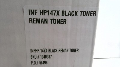 HP 147X Black Reman Toner Cartridge High Yield Compatible Premium Plus