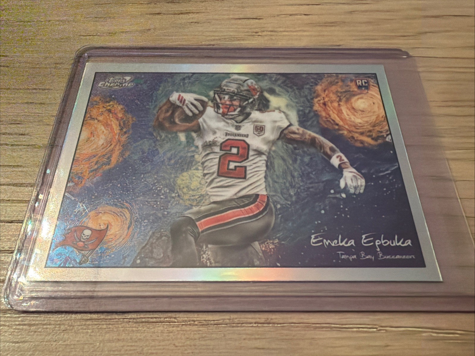 2025 Topps Cosmic Chrome Emeka Egbuka Buccaneers Stars in the Night STN-8 RC