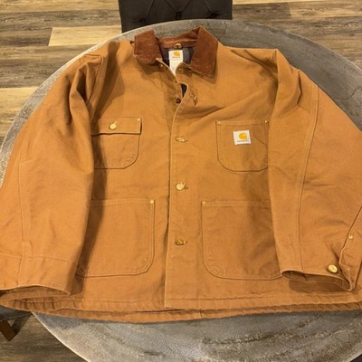 Vintage Carhartt Blanket-Lined Detroit Jacket C01 Men s 56 Regular USA Union EUC