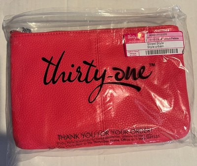 Thirty-One Street Style Purse Coral Kisses Crossbody New