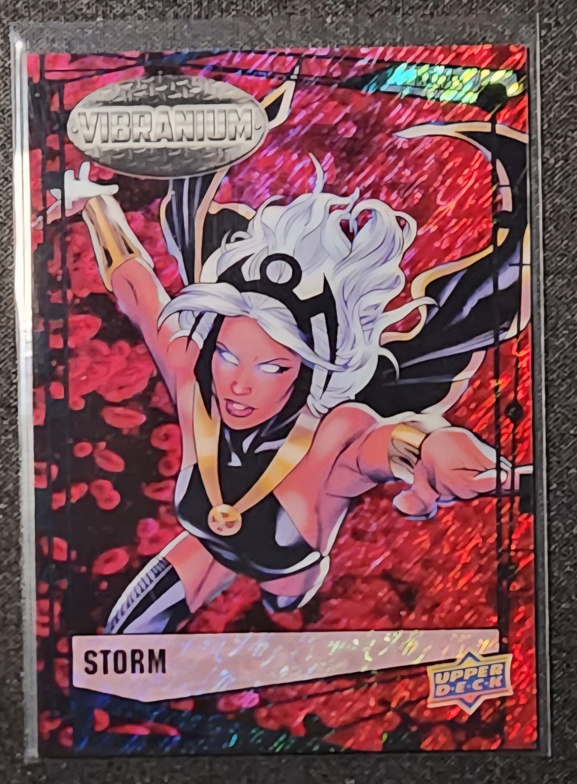 2015 UD Marvel Vibranium Molten #78 STORM 121/299 Red Refractor😍😍😍*