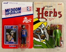 Super7 MF Doom Supervillain & Special Herbs 3.75" ReAction Figures MOC