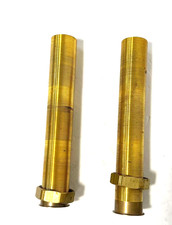 Lot of 2 Faucet Extension Pipe Brass 9 -1/2 Inch Locknut