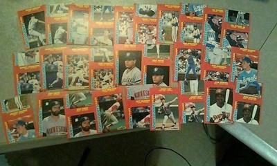 1988 Fleer Kaybee - Baseball MVP - Hottest Stars - MISCUT PROOFS - YOU PICK