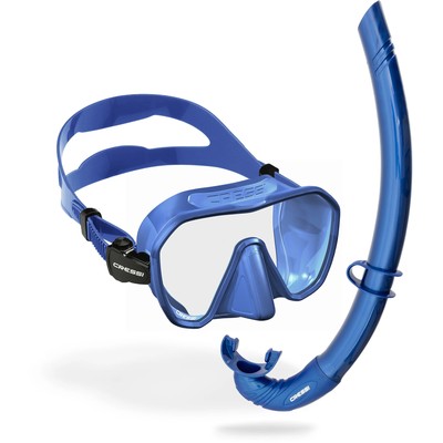 Cressi Z2 Mask & Corsica Snorkel Set   Frameless Design, Low Volume Mask with