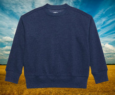 Athletic Works Boys size L 10-12 HUSKY Fleece Sweatshirt-Blue Cove Heather NEW