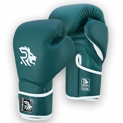 Ring Pro 16oz Leather Boxing Gloves MMA Muay Thai Sparring Heavy Bag Training