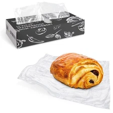 1000 pcs Clear Food Wrapping Sheets 10x10.75 Deli and Bakery Wrap Plastic Sheets