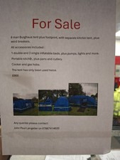 This Is A 8 Man Tent  With Everything With It Complete Set Up Only Used Twice 