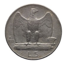 DN - Regno d'Italia - 5 lire 1928 - FALSO D'EPOCA - Vittorio Emanuele III- 13424