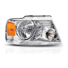 Passenger Side Chrome Replacement Headlight ABS Housing H13 Bulb R9000LHMEO