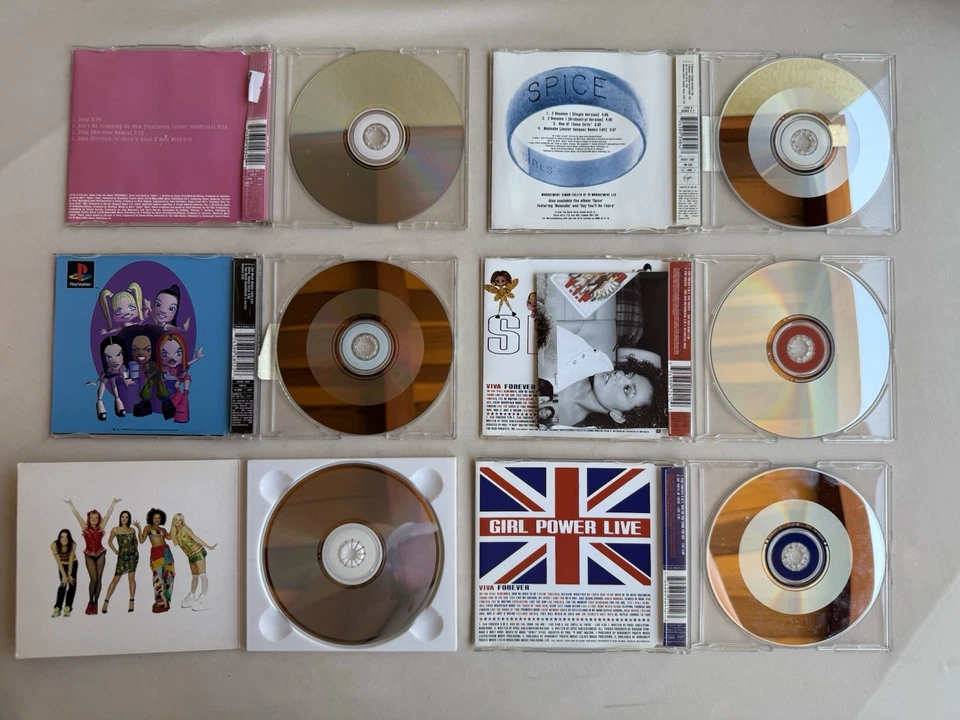 RARE * Spice Girls ALL UK IMPORT CD Singles Lot! 90s Y2K Pop Music Spiceworld - Image 2 of 4