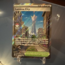 Lumiose City 111/088 Trainer-Stadium Full Art Holo Rare Pokémon TCG Card 