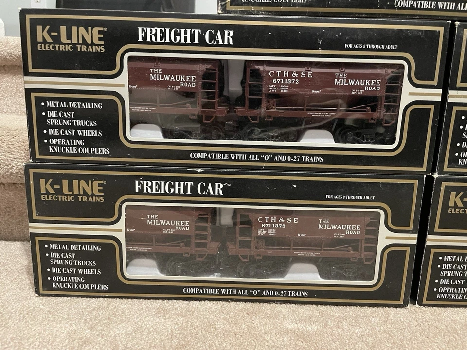 Lote de autos de mineral de carretera Milwaukee calibre O K-Line K671-1371A nuevos en caja WOW Foto 2 de 4