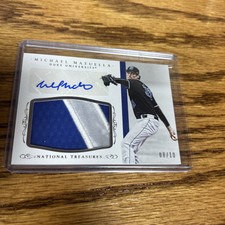 2015 National Treasures Michael Matuella RPA Rookie Patch Auto 08/10 DUKE