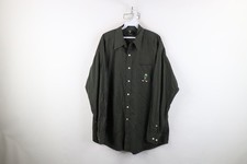Vintage 90s Warner Bros Looney Tunes Mens Large Marvin The Martian Button Shirt