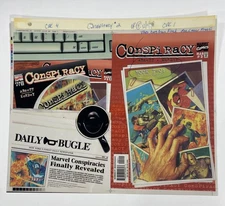 Conspiracy 2 Color Separation Films 3M Comic Cover Production Art Transparency