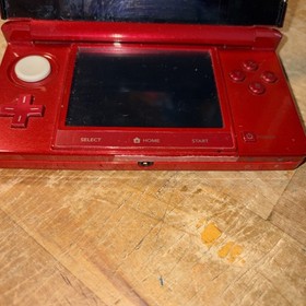 Nintendo 3DS Flame Red Console, and charger Charger, Tested*
