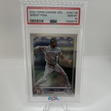 Topps 2022 Chrome Update Jeremy Pena Rookie USC136 Houston Astros PSA 10