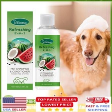 Refreshing 2-In-1 Pet Shampoo And Conditioner Itch Skin Moisturizing Dirt Odor
