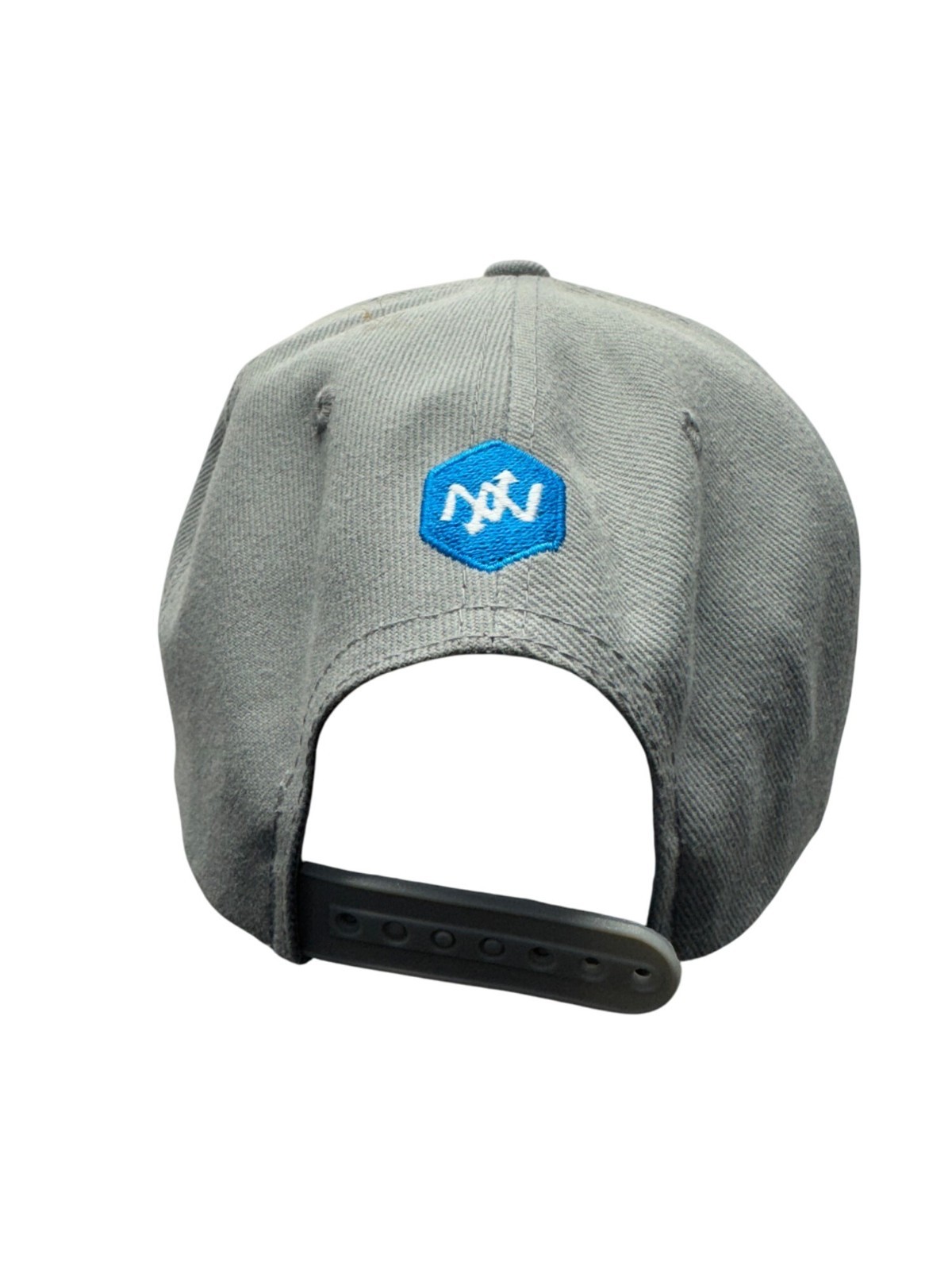 Onnit Gray Adjustable Snapback Hat With Blue Embr… - image 2