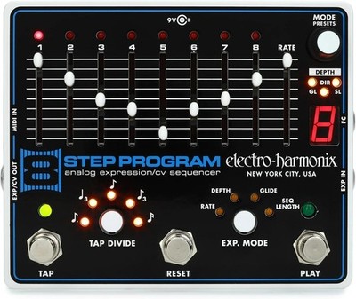 EHX Electro-Harmonix 8-Step Program Analog Expression/CV Sequencer Effects Pedal