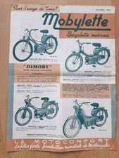 Mobylette, Motoconfort 1961, brochure prospectus catalogue dépliant, Dimoby