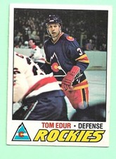(1) TOM EDUR  1977-78 O-PEE-CHEE # 169 ROCKIES ROOKIE VG  CARD  (M9183). rookie card picture