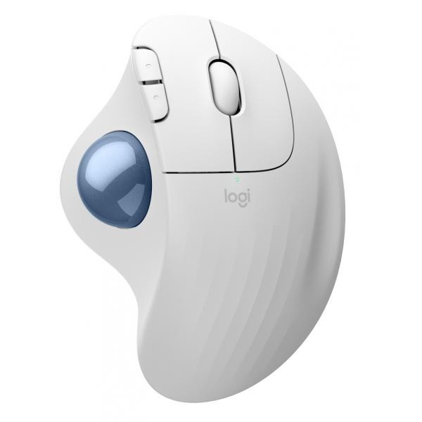 Logitech Bianco Ergo M575s (Senza Fili), Mouse, - Immagine 2