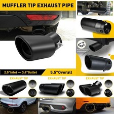 Singledual Exhaust Pipe Rear Tail Throat Muffler Stainles Steel Bendstraight M