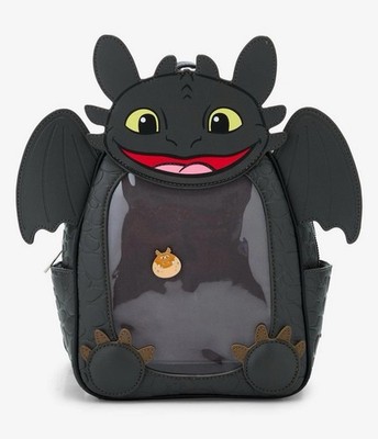 Hot Topic How To Train Your Dragon Toothless Pin Collector Mini Backpack