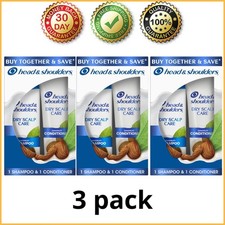 (3 pack) Head Shoulders Dry Scalp Shampoo Conditioner Set 12.5 & 10.9 oz