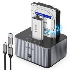 ORICO Hard Drive Docking Station 10Gbps for NVMe SSD  SATA 3.5 HDD with Bidi...