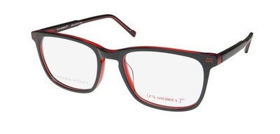 NEW MOREL RED JAMES 90036C EYEGLASSES SQUARE FULL-RIM VIETNAM BLACK NR02