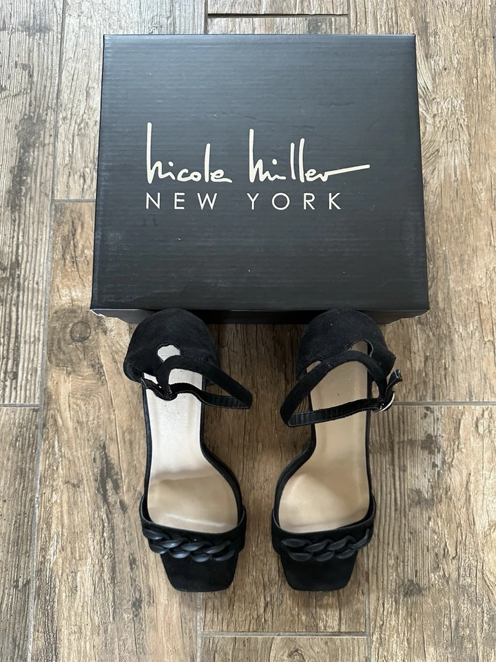 Zapatos de tacón de gamuza Nicole Miller talla 8,5 Foto 2 de 4