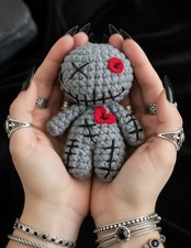 Little Voodoo Doll Crochet Amigurumi Handmade Adorable 4 Inch Plush