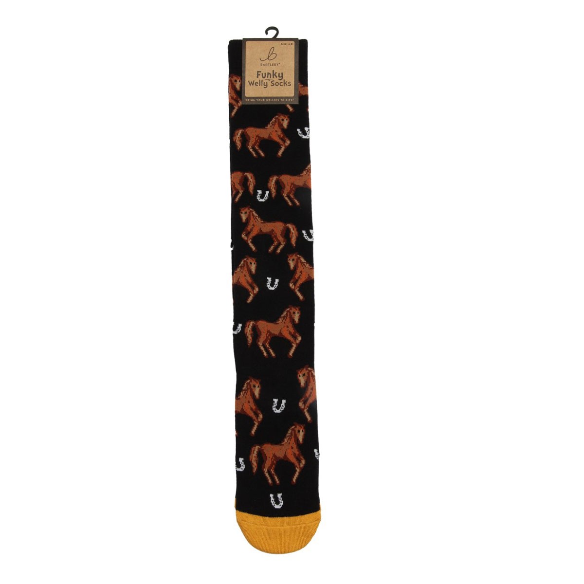 Bartleby Women's Funky Welly Socks - Country Horse - Image 2