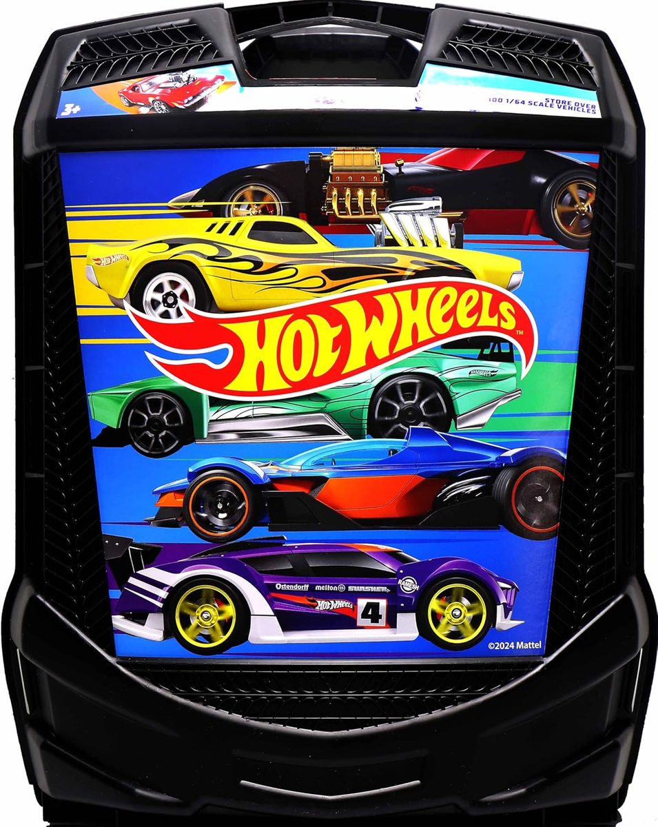 Hot Wheels 100-Car Storage Case – Large Capacity Organizer for 1