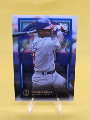 2026 Topps Tribute Sammy Sosa Chicago Cubs Blue Foil Refractor /150 COLOR MATCH