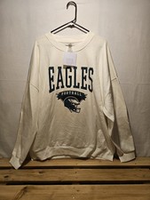 Philadelphia Eagles Gameday Couture Sweatshirt White Size XXL