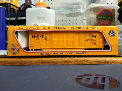 M-K-T 40' Cara Madera Doble Puerta Boxcar HO Hornhook Acopladores Coche #90186 En Caja | Zustand: New