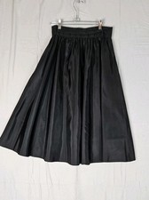 Vintage 1980s Black Gunnesax By Jessica McClintock Circle Midi Skirt 27" Waist