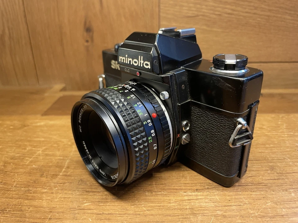 *Rare Black : Near Mint* Minolta SR505 Film Camera MC Rokkor 50mm F/1.7 From JPN - Image 2 of 4