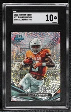 2022-23 Bowman U Speckle Refractor Bijan Robinson #77 SGC 10 GEM