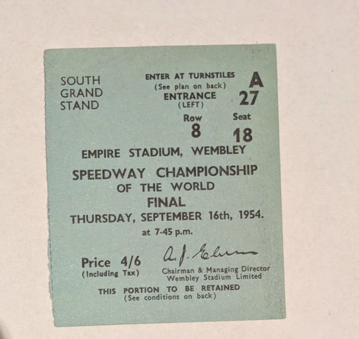 Insigne émaillé Kings Lynn Speedway – Vintage 1970s, W Reeves & Co