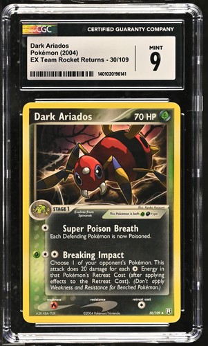 Dark Ariados graded CGC 9 for sale on eBay
